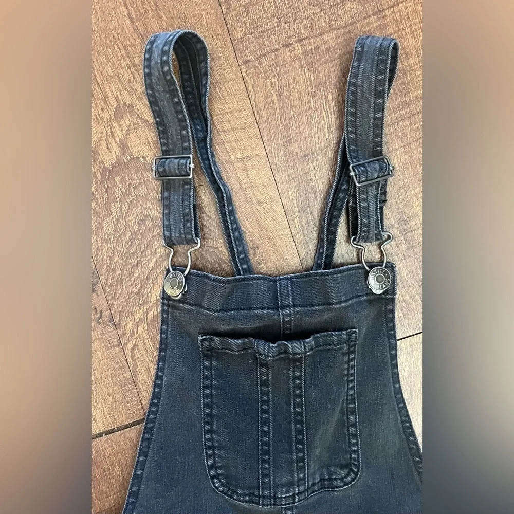 Justice girls Shortalls overall Sz 14 distressed frayed